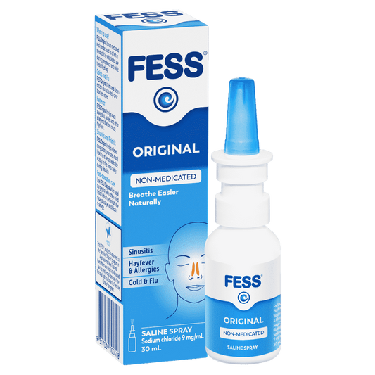 Fess Saline Nasal Spray 30ml Blue
