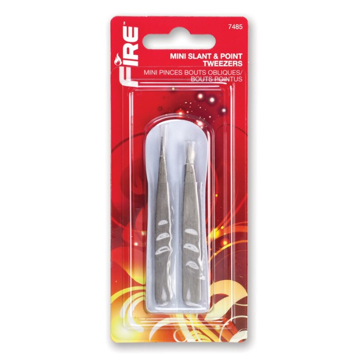 Fire Mini Slant & Point Tweezers