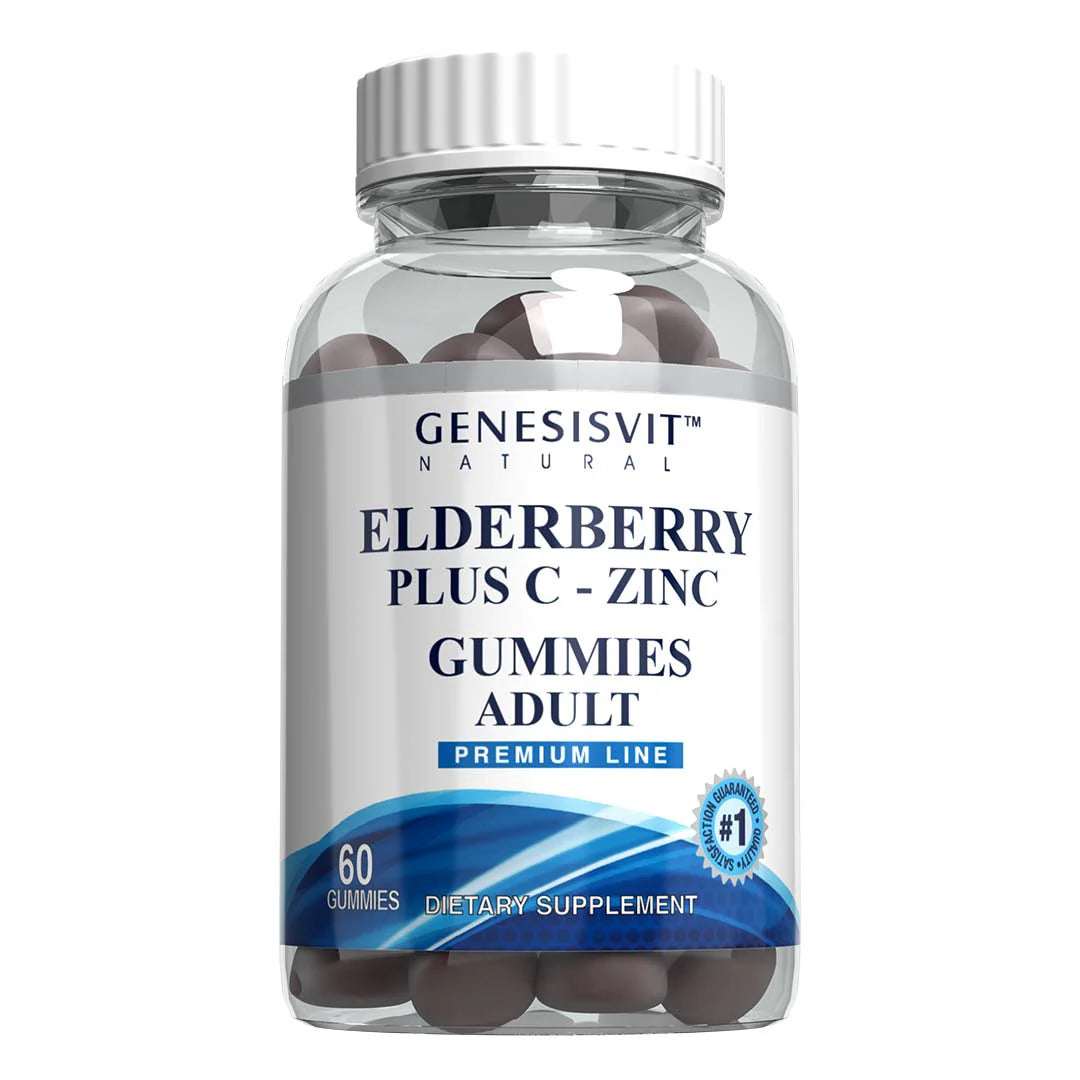 Genesisvit Elderberry Plus C - Zinc Adult Gummies 60'S