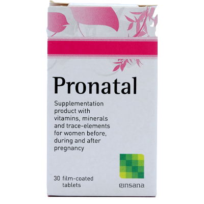 GINSANA PRONATAL TABLETS 30'S
