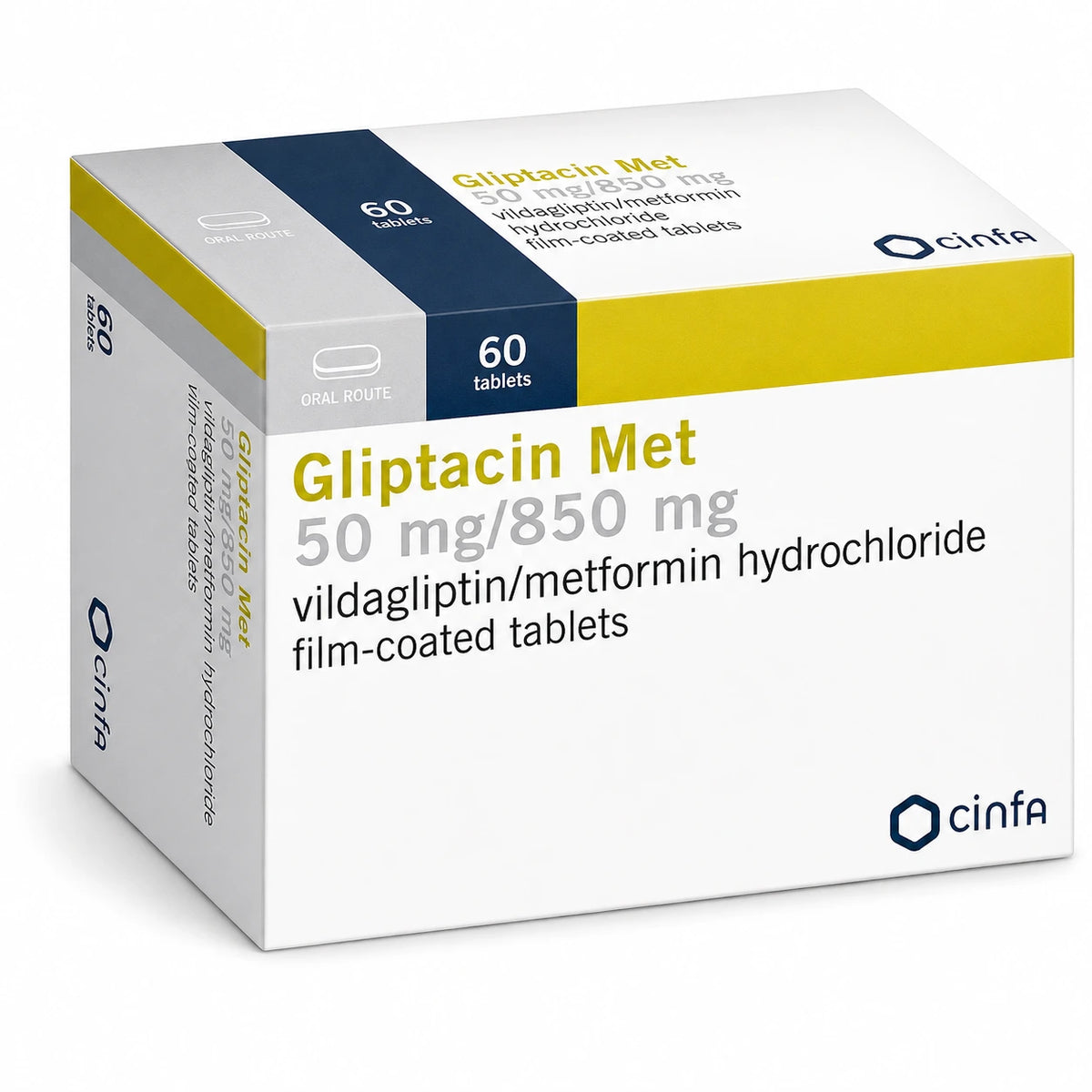 Gliptacin Met 50mg/850mg Tablets 60's