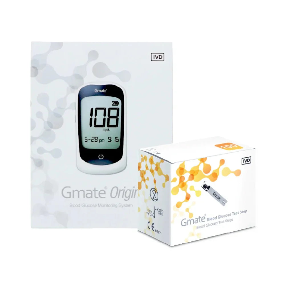 جهاز مراقبة الجلوكوز GMATE ORIGIN B 1'S +50 شريط +100 مشرط