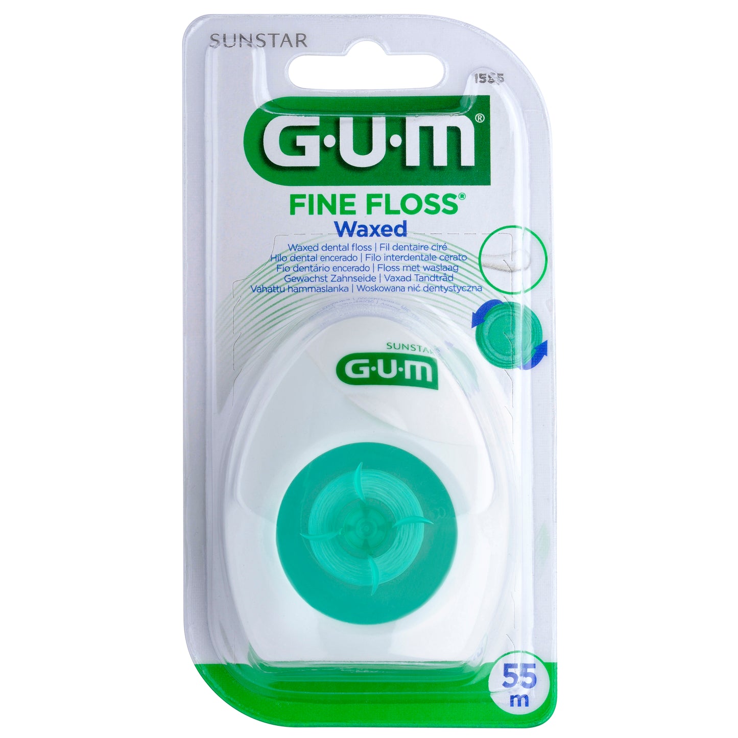 Gum Dental Fine Floss Waxed 1555ma