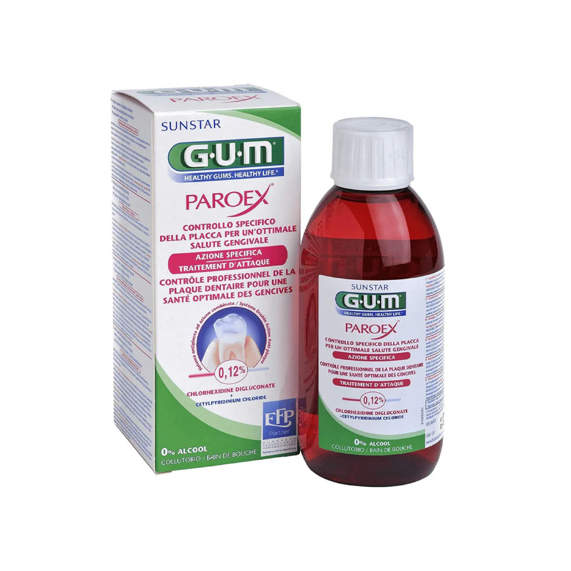 غسول فم جام باروكس الخالي من الكحول 300 مل