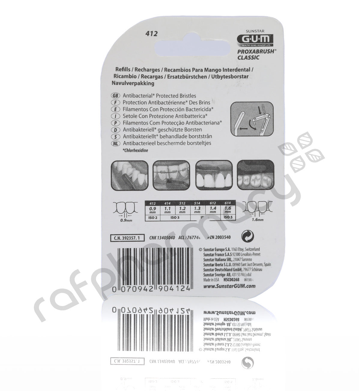 Gum Proxabrush 412 M8