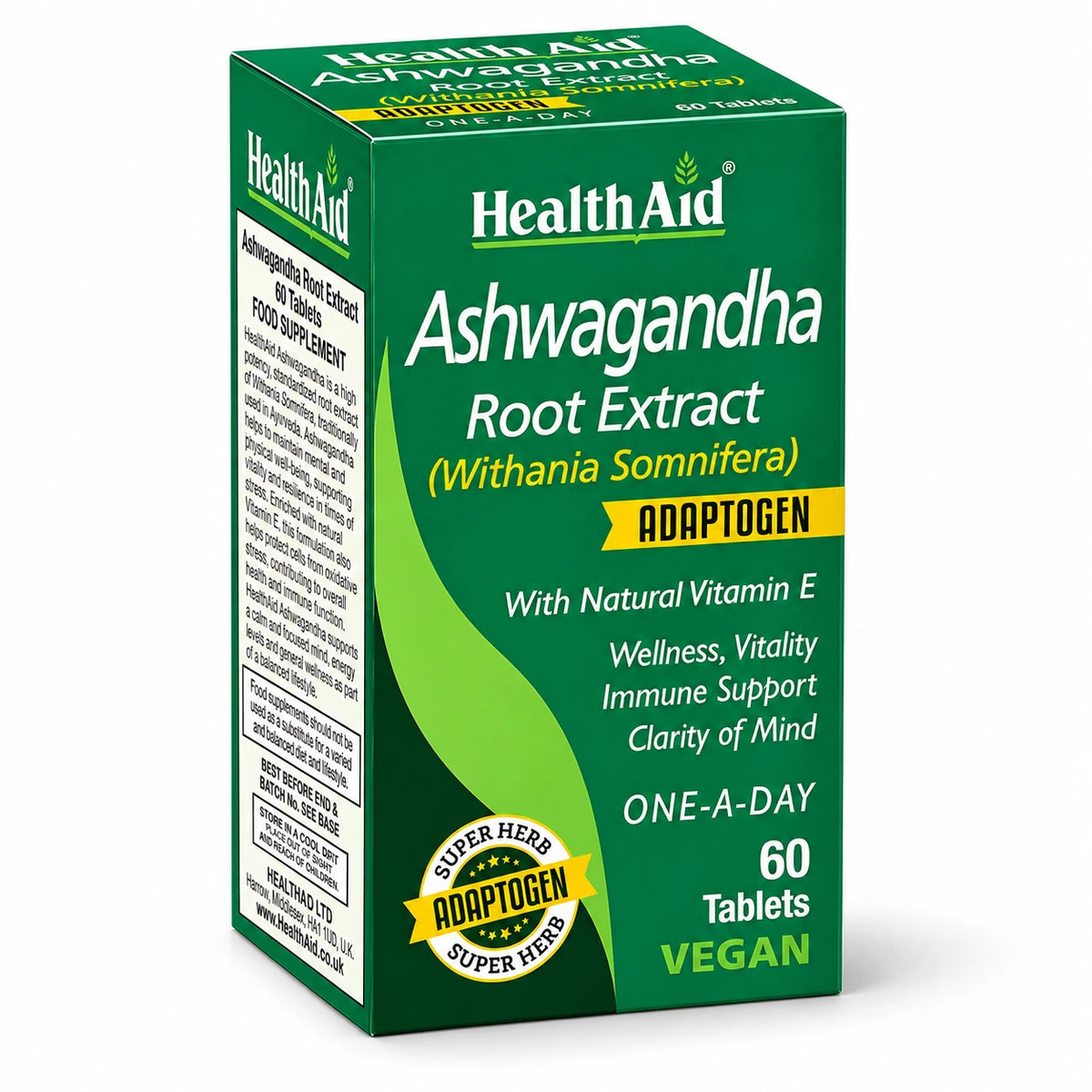 Health Aid Ashwagandha Root Extract Tablets 60's