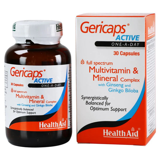 Health Aid Gericaps Active Capsules 30'S