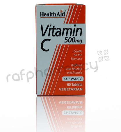 Health Aid Vitamin C 500Mg Chewable Tablets 60'S