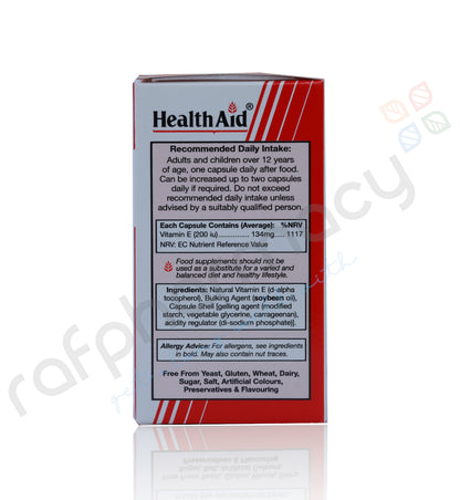 Health Aid Vitamin E 200 Iu Capsules 60'S