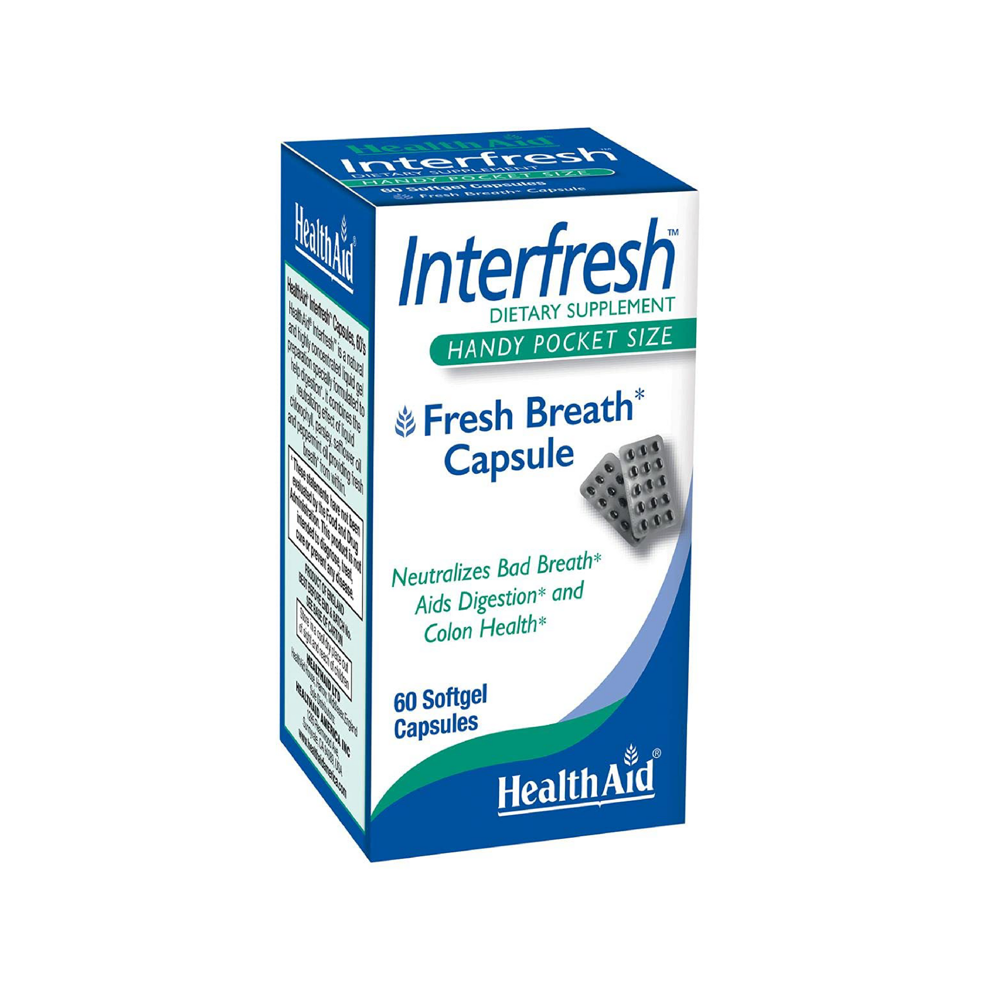 Healthaid Interfresh Fresh Breath Capsules 60'S