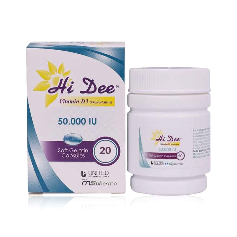 Hi Dee Vitamin D3-50000iu Capsules 8'S