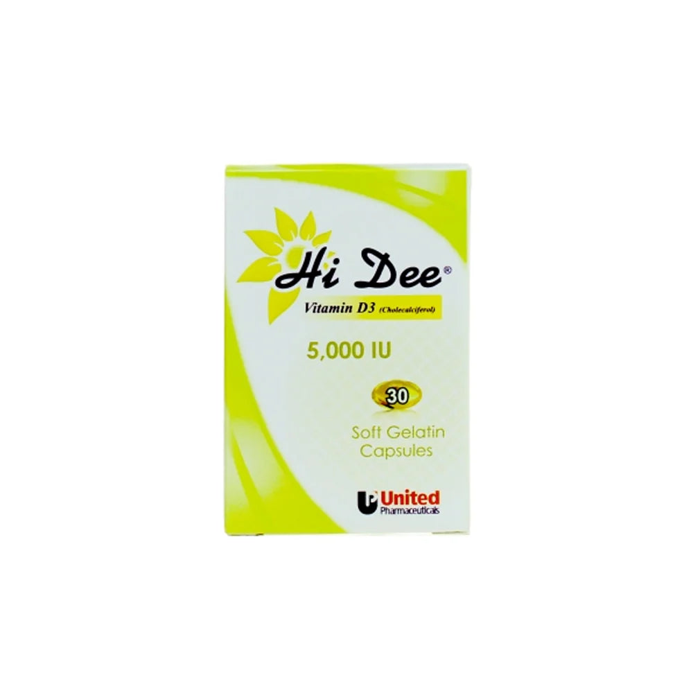 Hi Dee Vitamin D3-5000iu Capsules 30'S