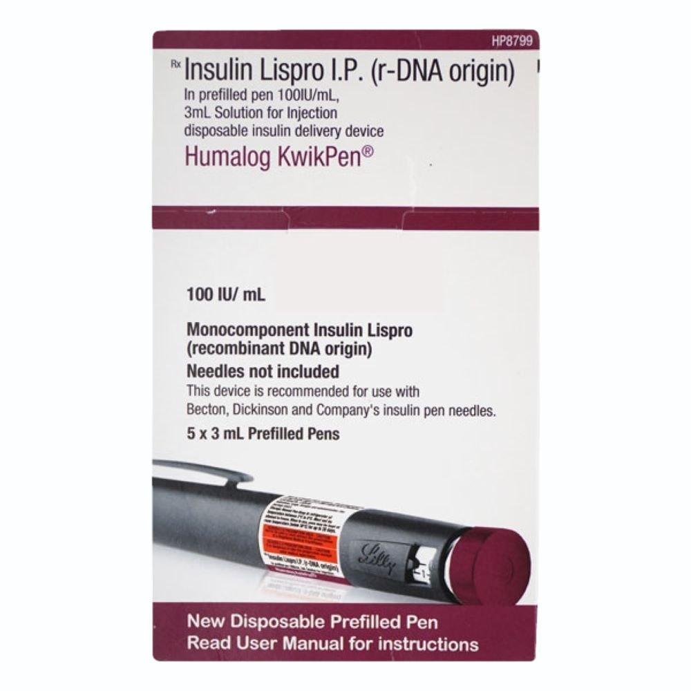 Humalog 100Iu Kwikpen 3Ml5's
