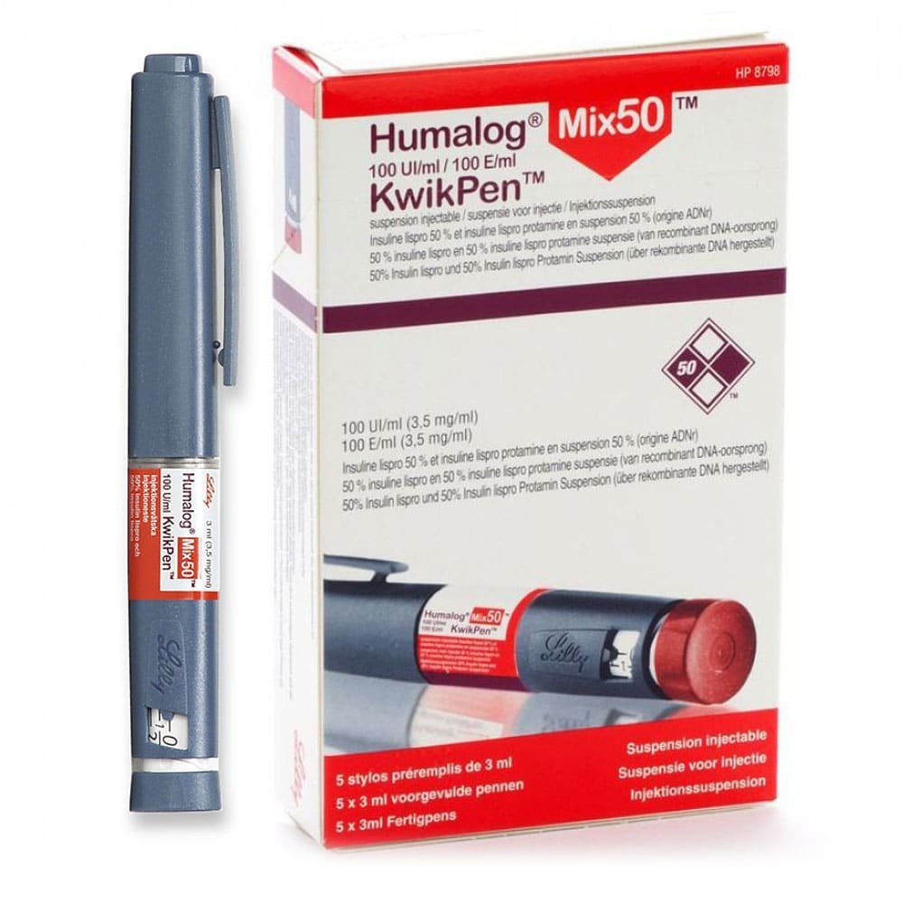 Humalog Mix50 Kwikpen 100U/Mlx 5'S