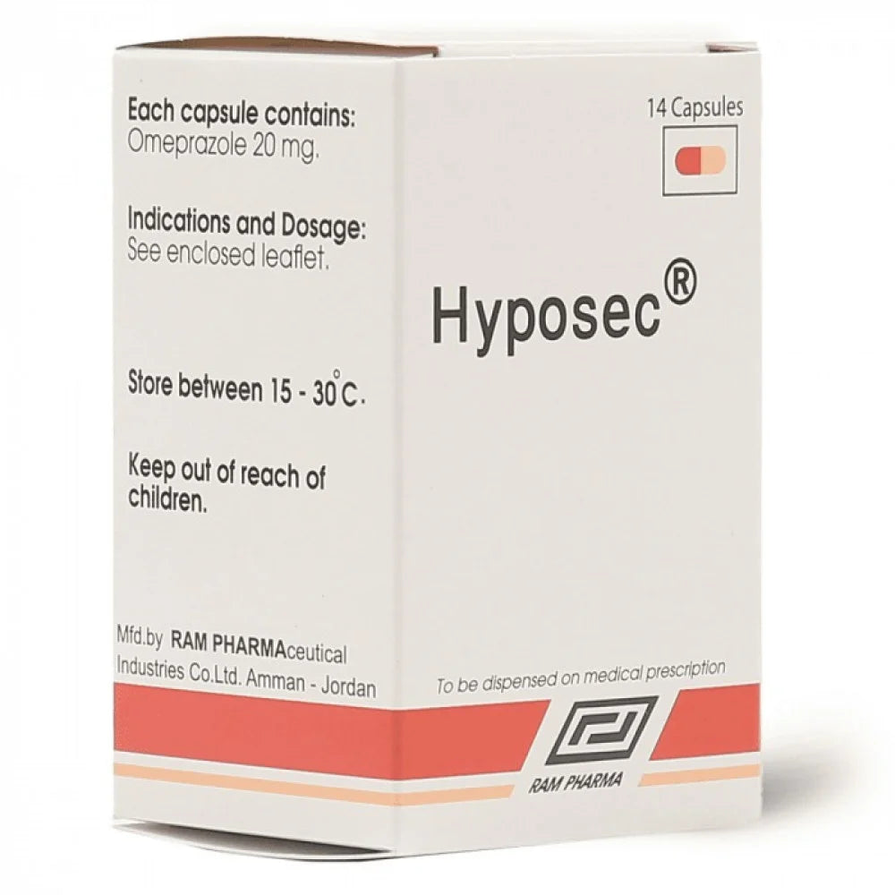 HYPOSEC 20MG CAPSULES 14'S