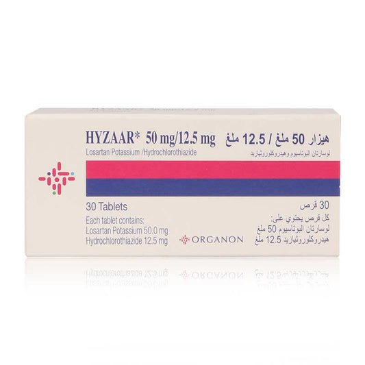 Hyzaar 50/12.5mg Tablets 30'S