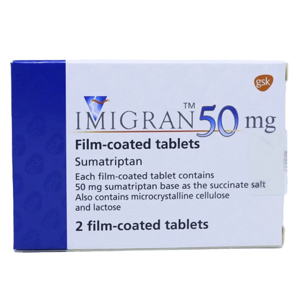 Imigran 50mg Tablets 2'S