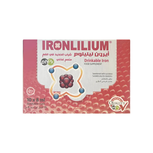 Ironlilium Drinkable Iron Vial 10x8ml