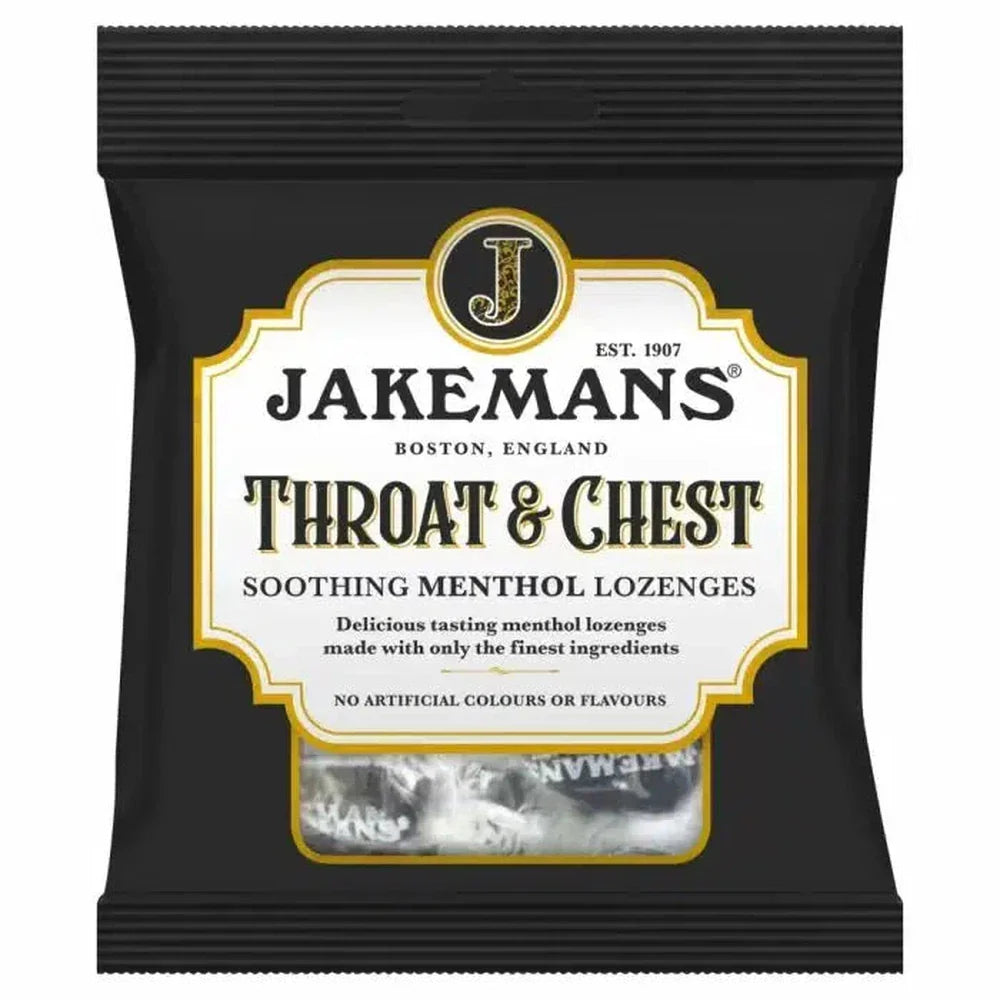JAKEMANS THROAT & CHEST SOOTHING MENTHOL LOZENGES 73G