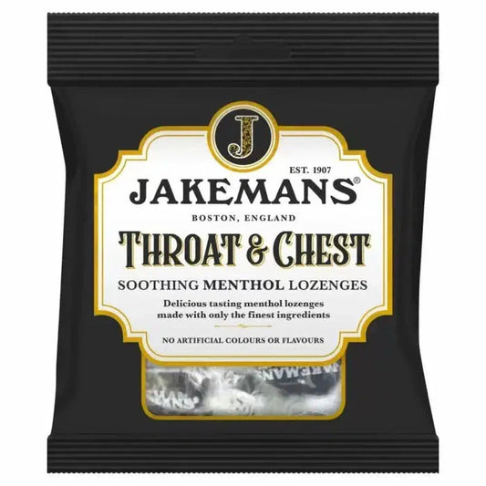 JAKEMANS THROAT & CHEST SOOTHING MENTHOL LOZENGES 73G
