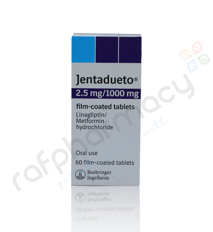 JENTADUETO 2.5MG/1000MG TABLETS 60'S