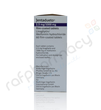 JENTADUETO 2.5MG/1000MG TABLETS 60'S