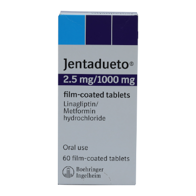JENTADUETO 2.5MG/1000MG TABLETS 60'S