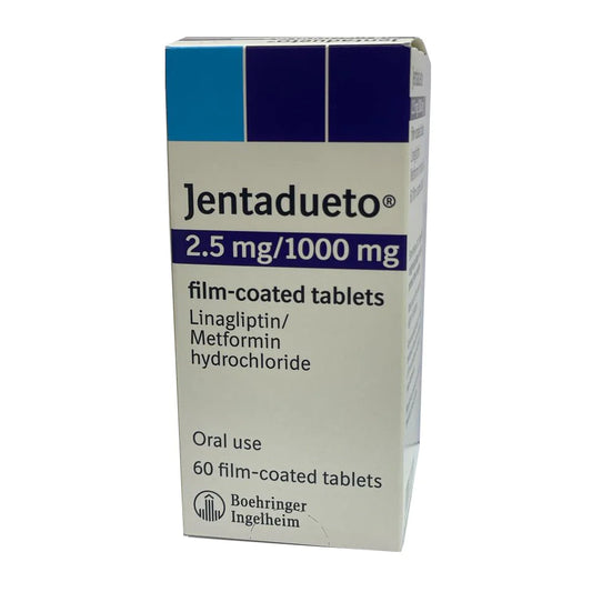 Jentadueto 2.5mg/1000mg Tablets 60'S