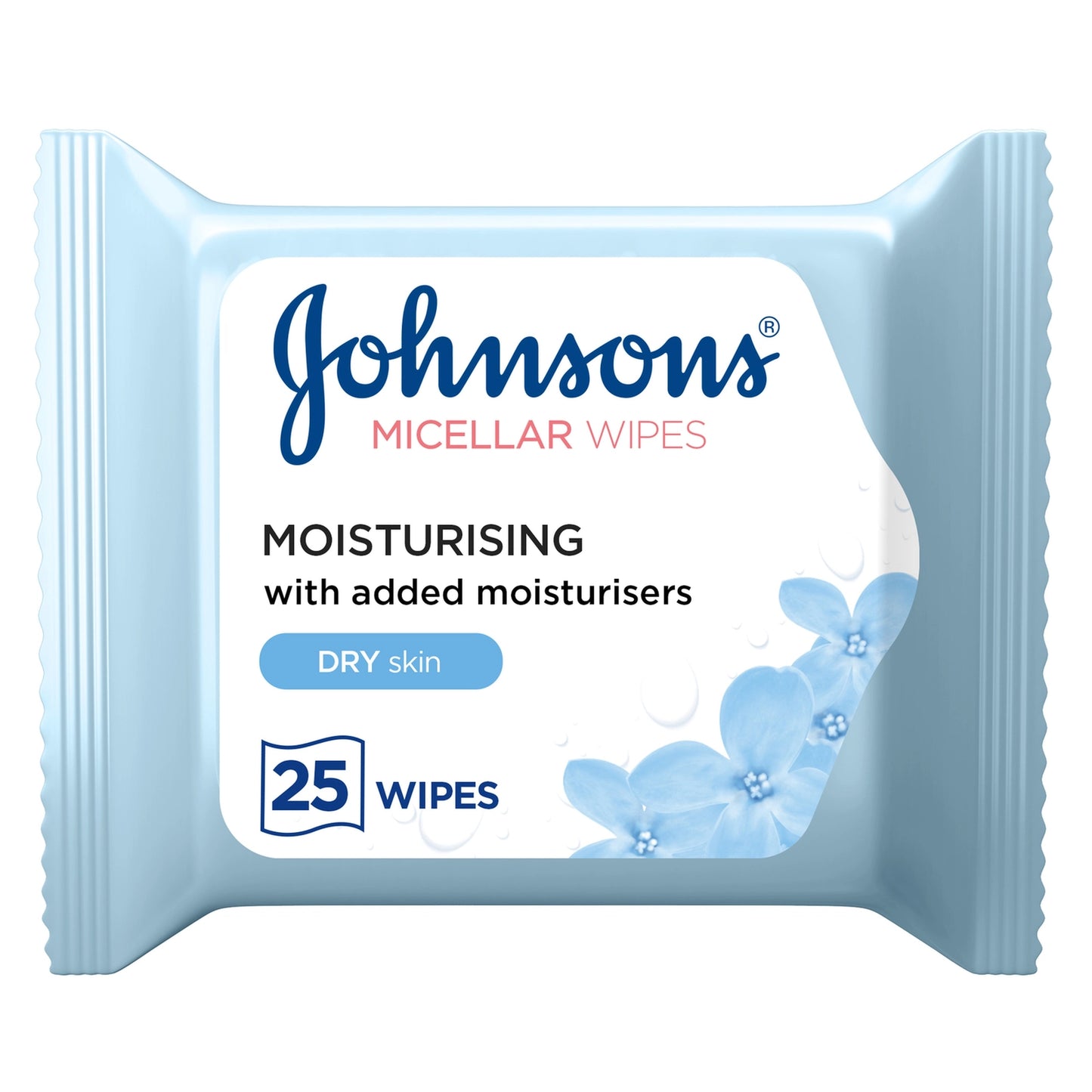 Jhonson & Jhonson Micellar Facial Wipes Dry Skin 25'S