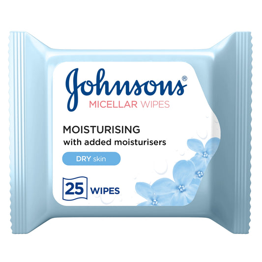 Jhonson & Jhonson Micellar Facial Wipes Dry Skin 25'S