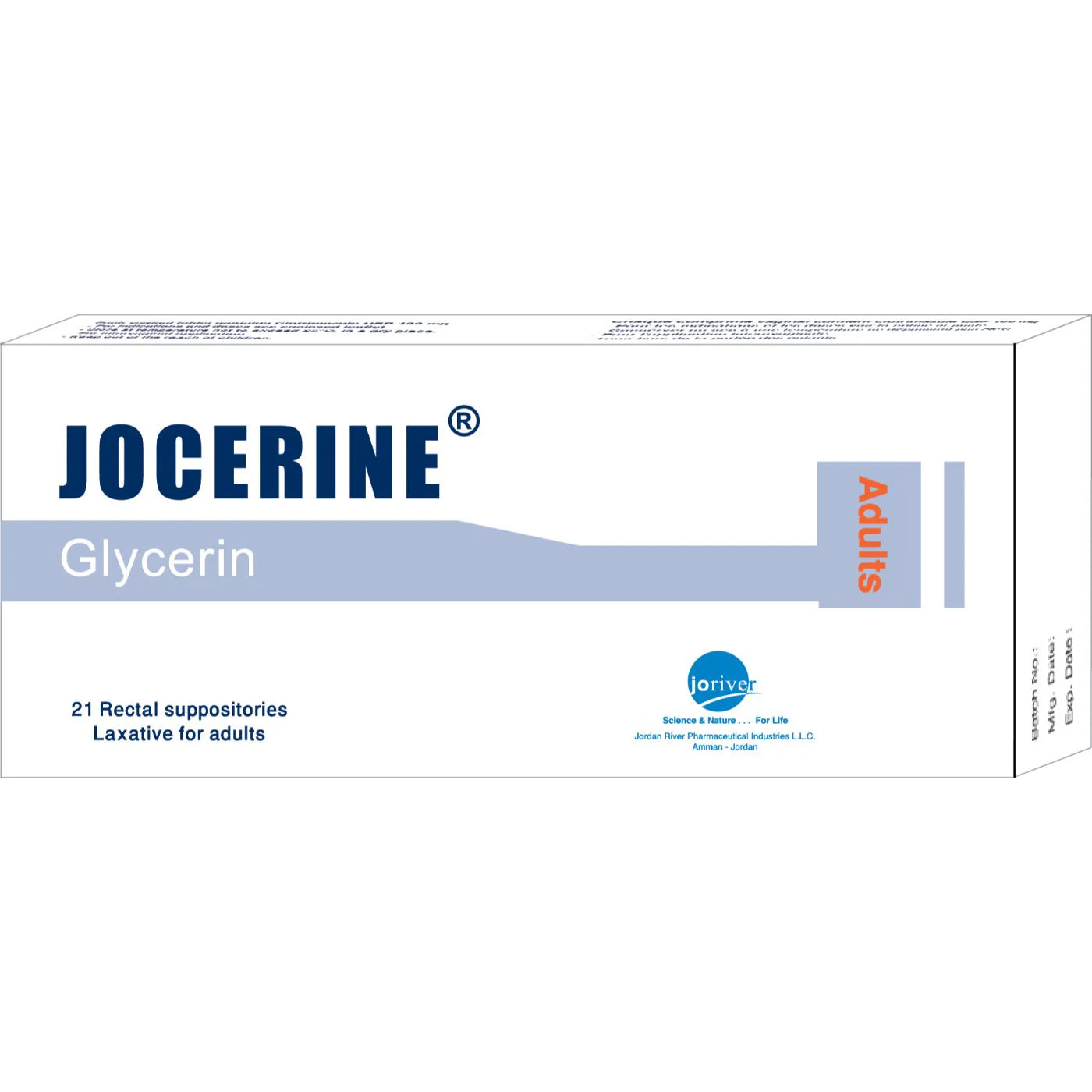 Jocerine Adult Suppository 21'S