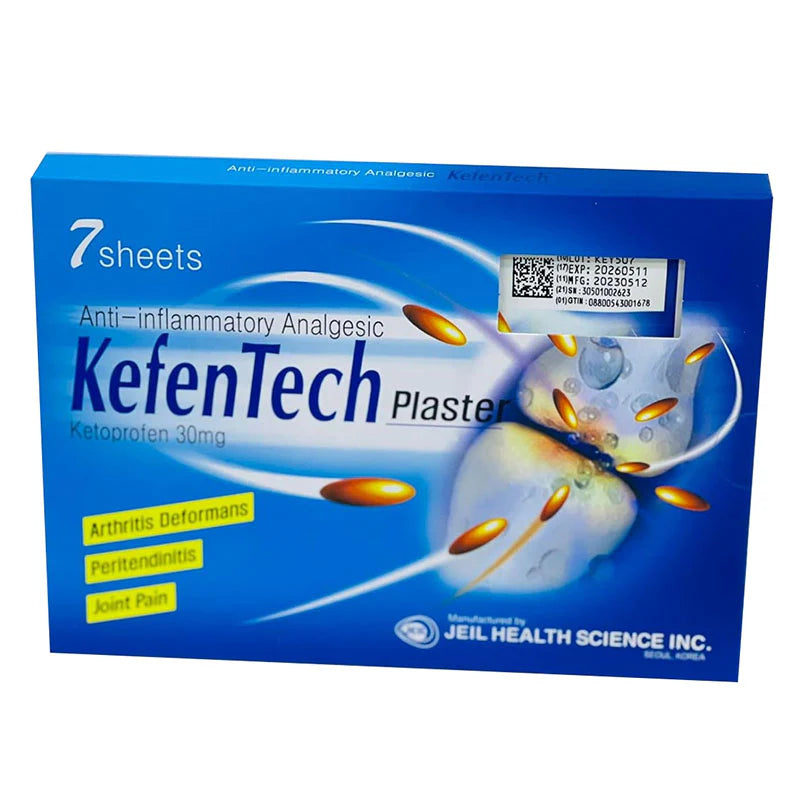 KEFENTECH PLASTER 30MG SHEETS 7'S