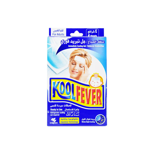 Koolfever  Cooling Gel Sheets Adults 4'S