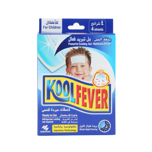 KOOLFEVER POWERFUL COOLING GEL SHEETS CHILDREN 4'S