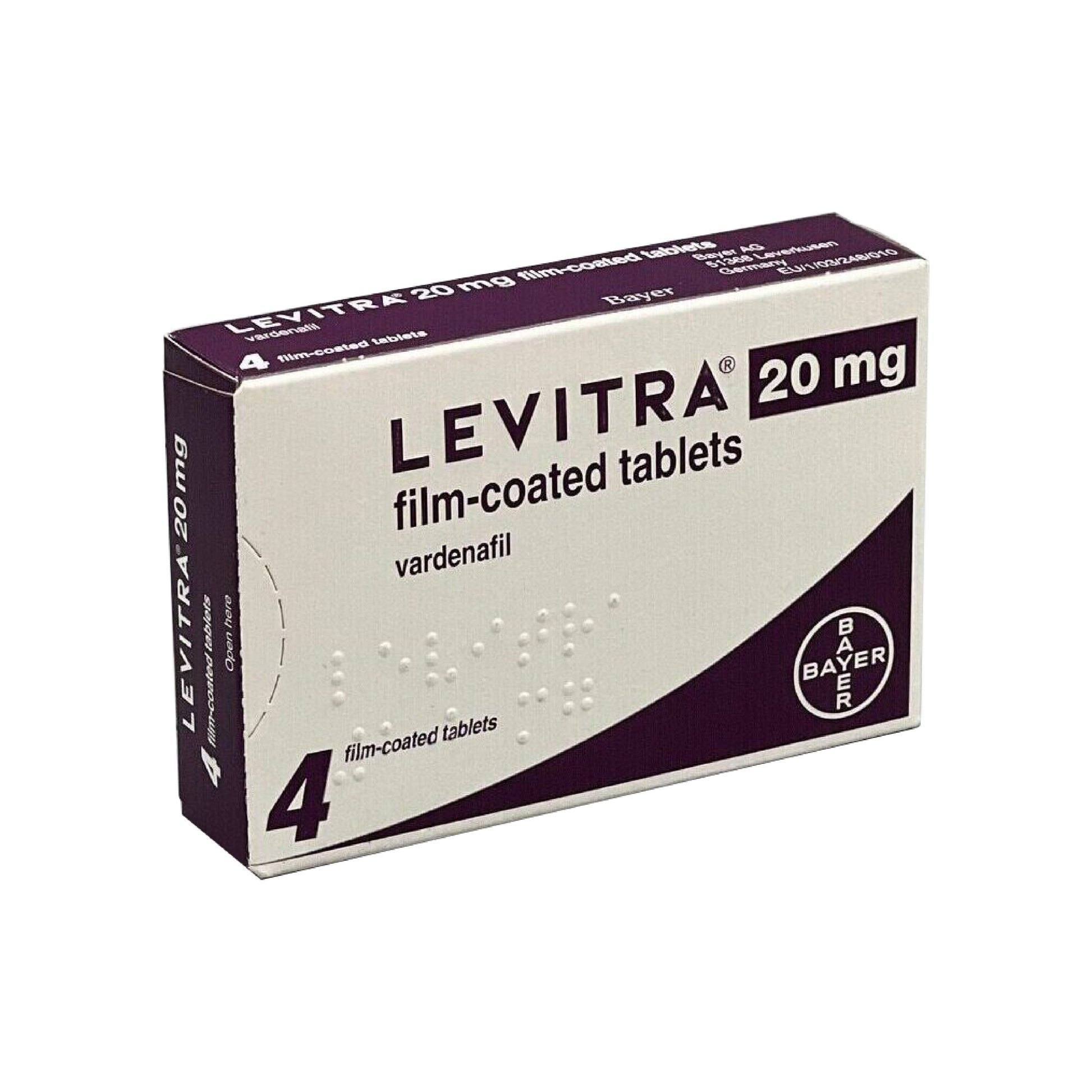 Levitra 20mg Tablets 4'S