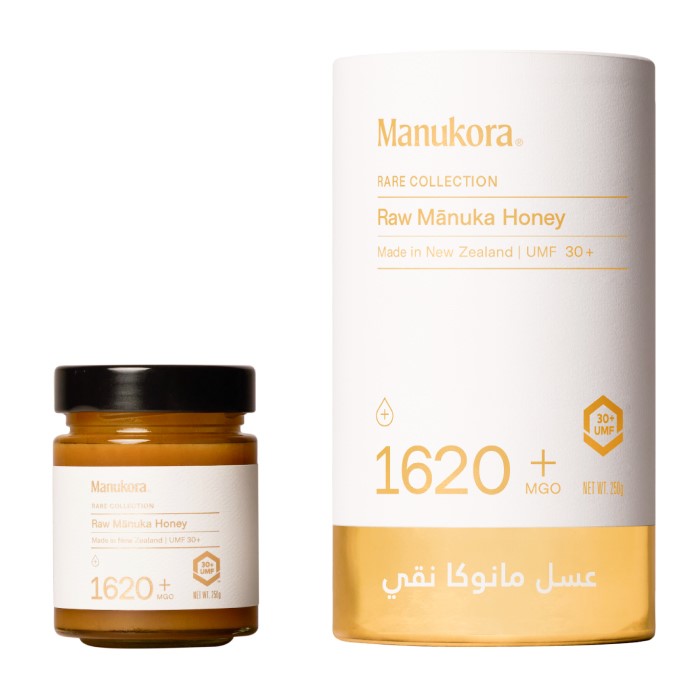 Manukora Raw Manuka Honey 1620+mgo 250g