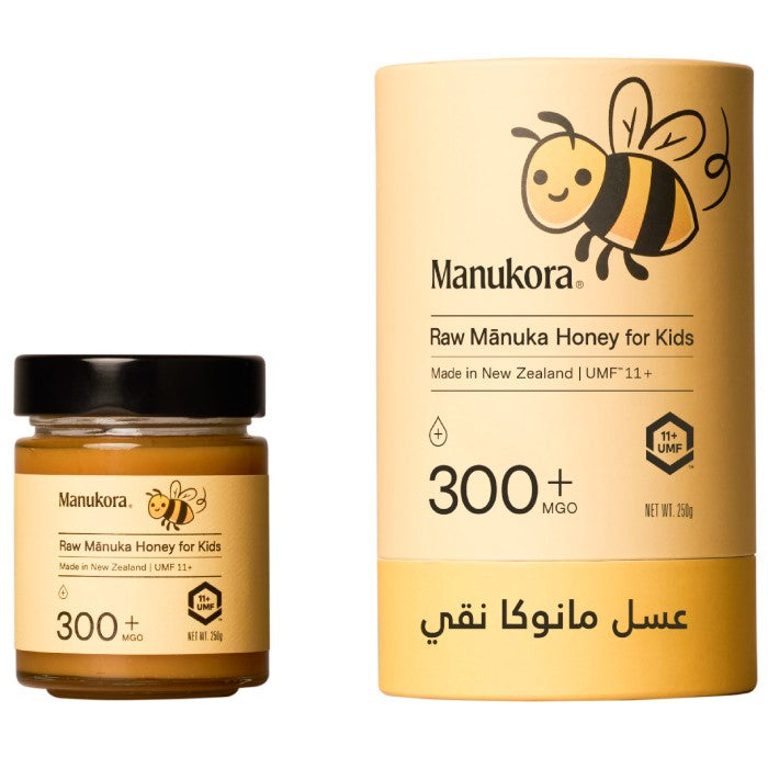 MANUKORA RAW MANUKA HONEY 300+MGO FOR KIDS 250G