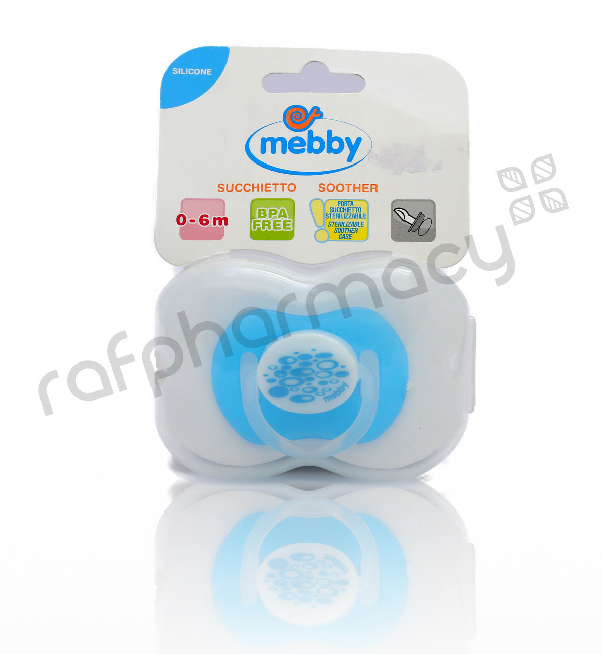 Mebby Silicone Soother Boy 1'S 0 To 6 Month