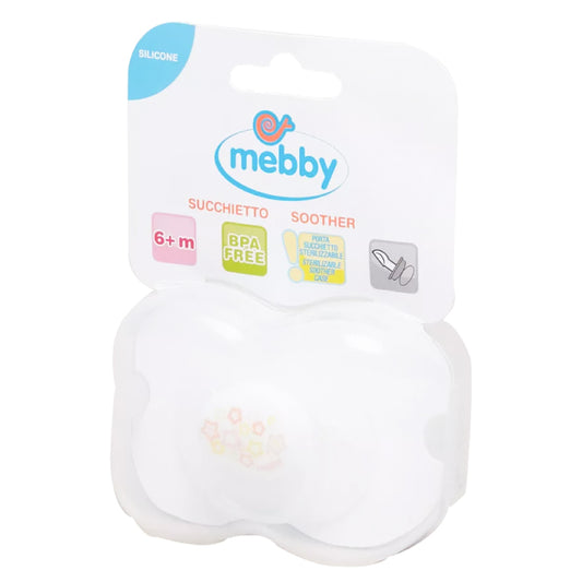 Mebby Silicone Soother Girl 1'S 6months Plus