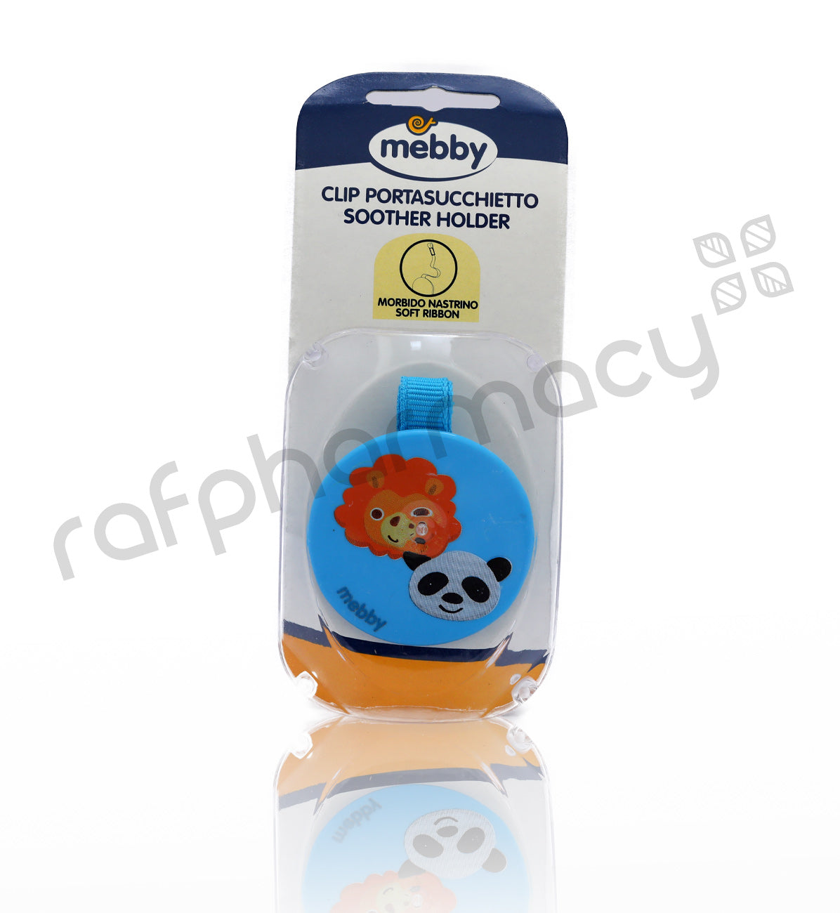 Mebby Soother Holder Clip Boy Blue 1'S