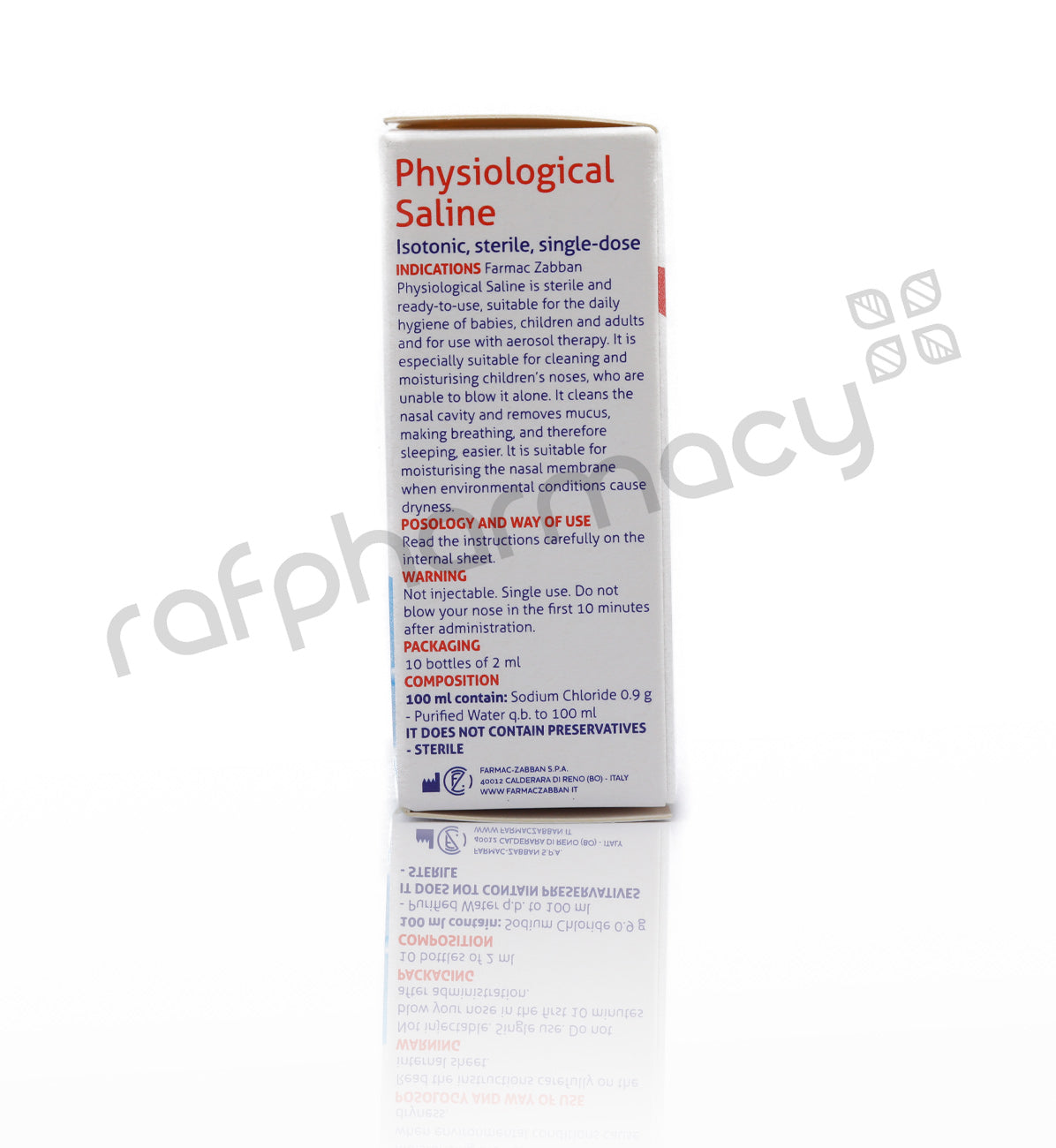 MED PLUS PHYSIOLOGICAL SALINE 2ML 10'S