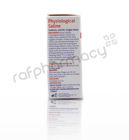 MED PLUS PHYSIOLOGICAL SALINE 2ML 10'S