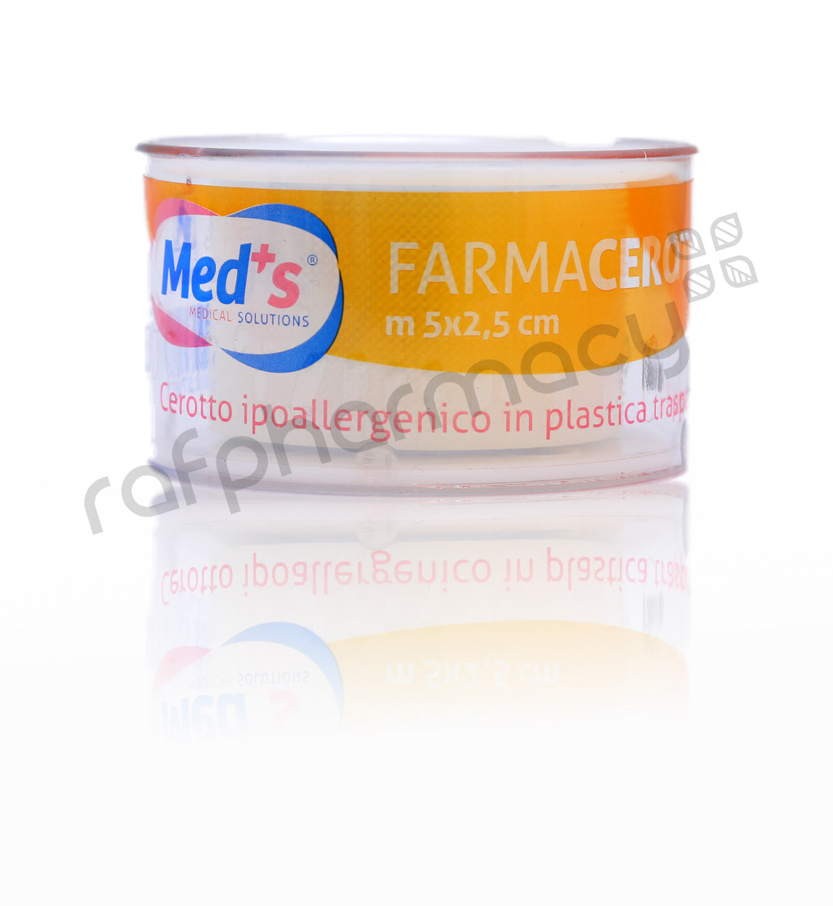 MED PLUS TRANSPARENT ROLL PLASTER 5MX2.5CM
