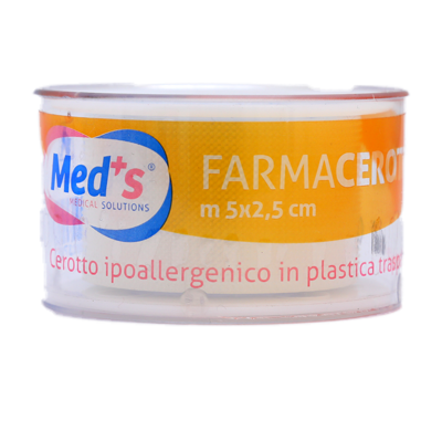 MED PLUS TRANSPARENT ROLL PLASTER 5MX2.5CM