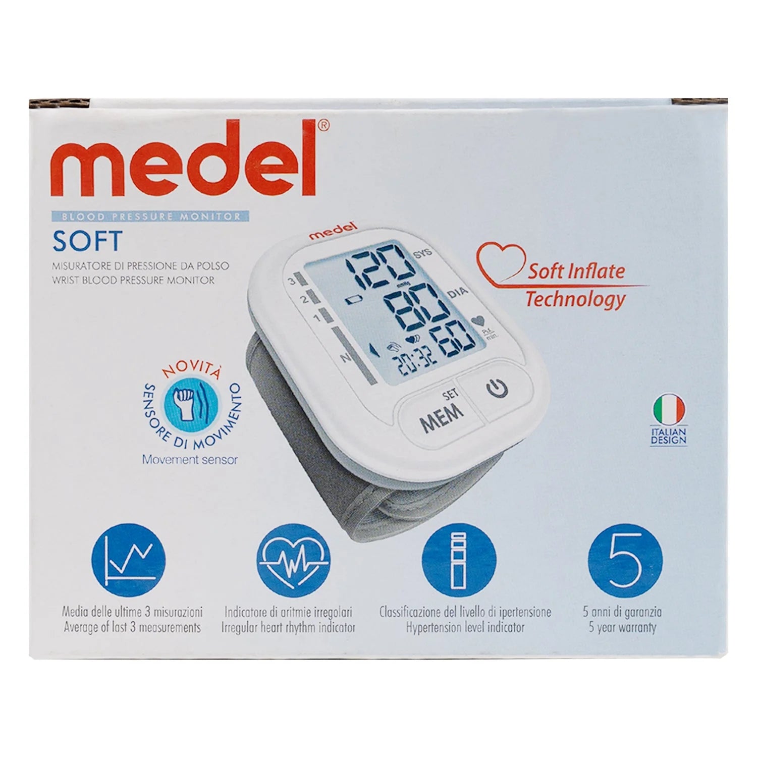 جهاز قياس ضغط الدم MEDEL SOFT WRIST