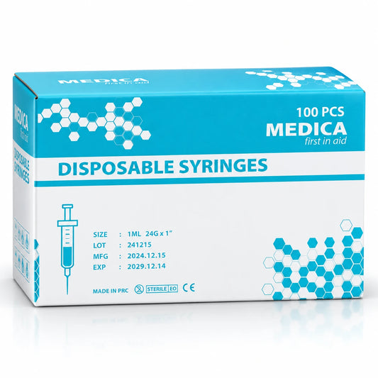 Medica Disposable Syringe 1ml 24G 100's #51869