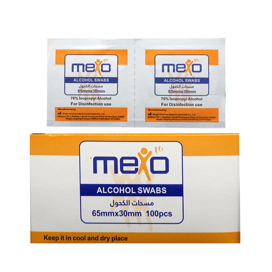 MEXO ALCOHOL PADS PKT 100'S