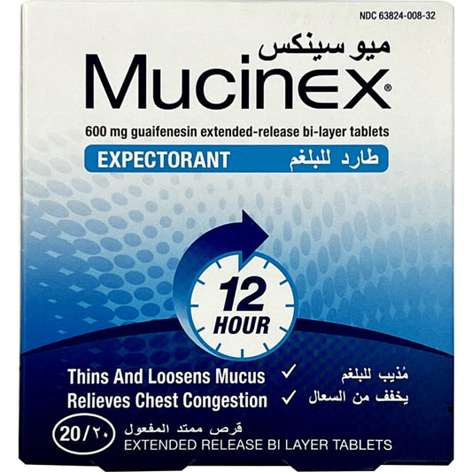 Mucinex Expectorant Tablets 20'S