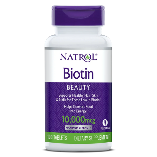 NATROL BIOTIN 10,000MCG TABLETS 100'S