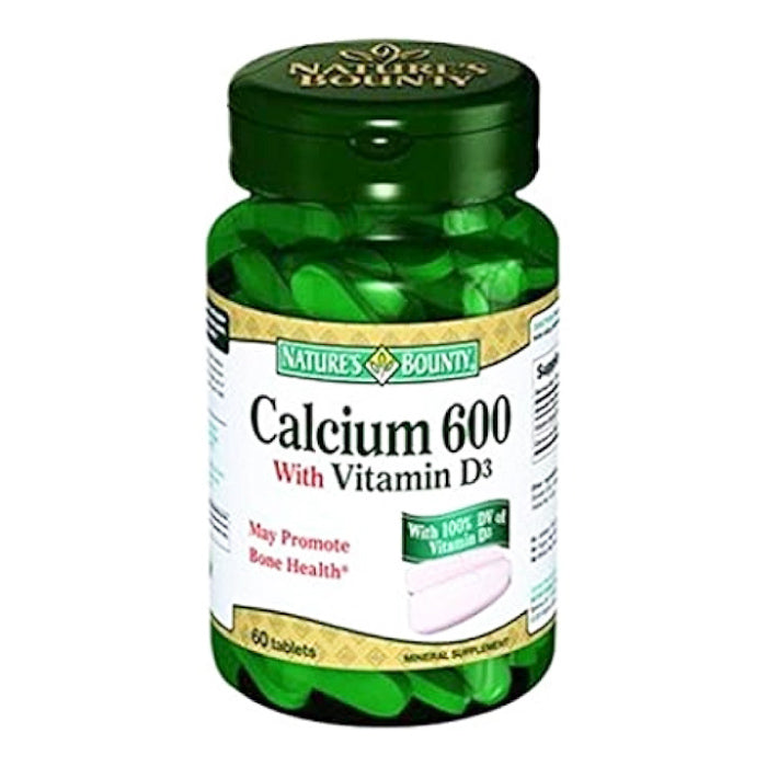 Natures Bounty Calcium 600 With Vitamin D Tablets 60'S
